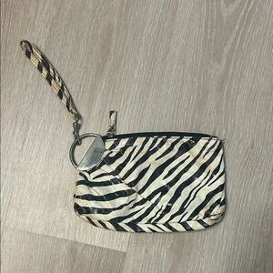 Minicci Y2K Zebra Print Wristlet Clutch